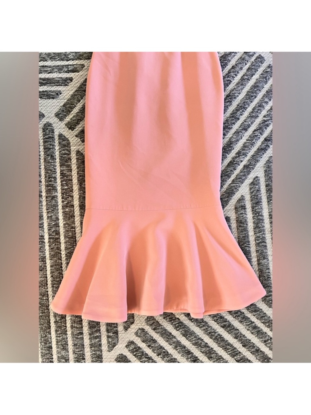 Cinq A Sept Luna Sz 0 Strapless Pink Midi Wedding Semi Formal Party Dress - Picture 8 of 9